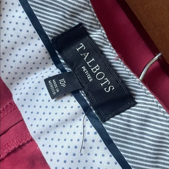 Talbots Raspberry Cropped Pants - Picture 3 of 3